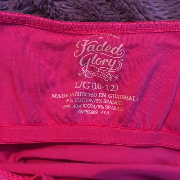 Faded Glory Girls pink spaghetti strap top - Picture 3 of 3